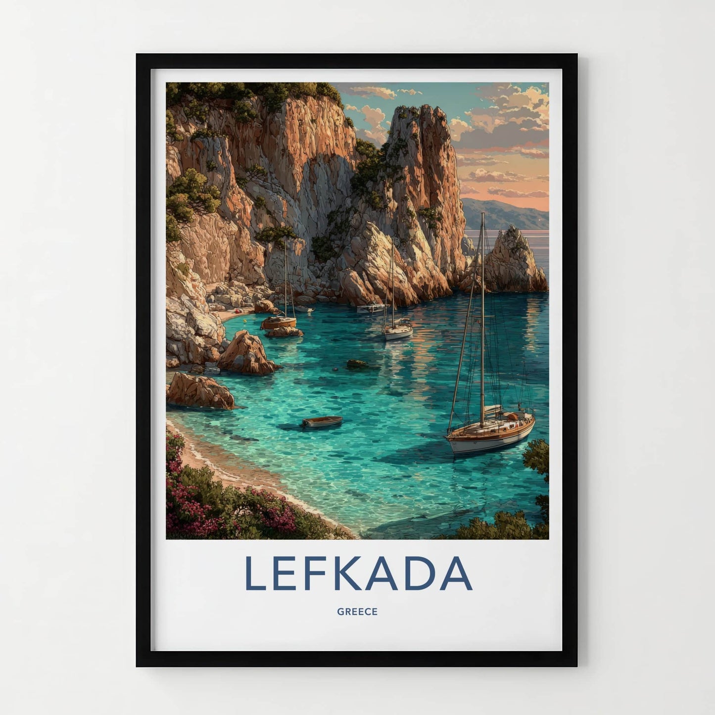 Lefkada Poster - Greece Art Print