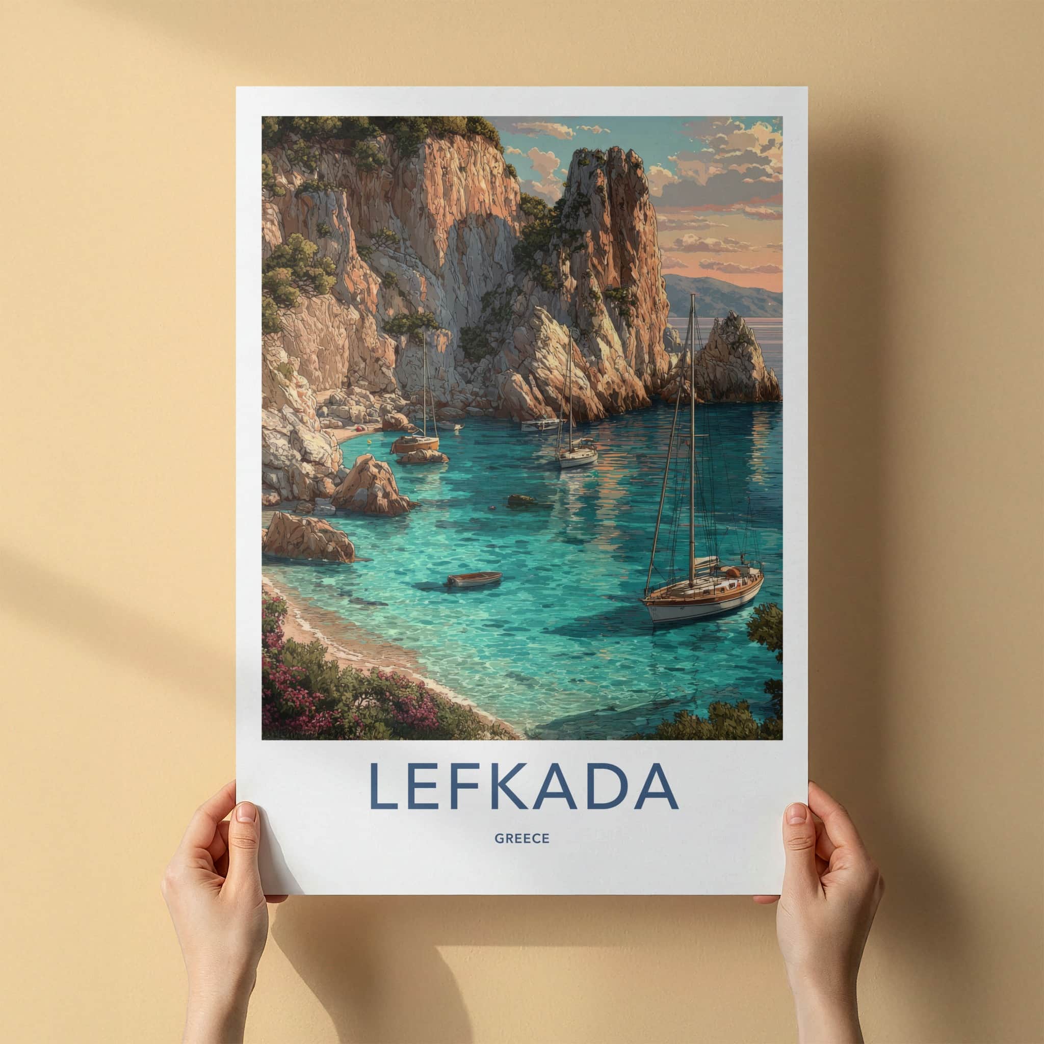 Lefkada Poster - Greece Art Print