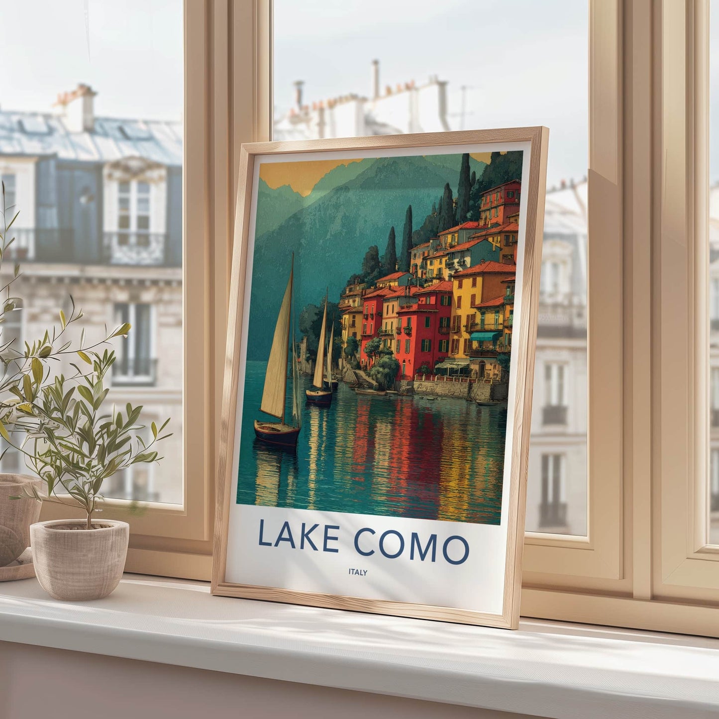 Lake Como Poster - Italy Framed Print