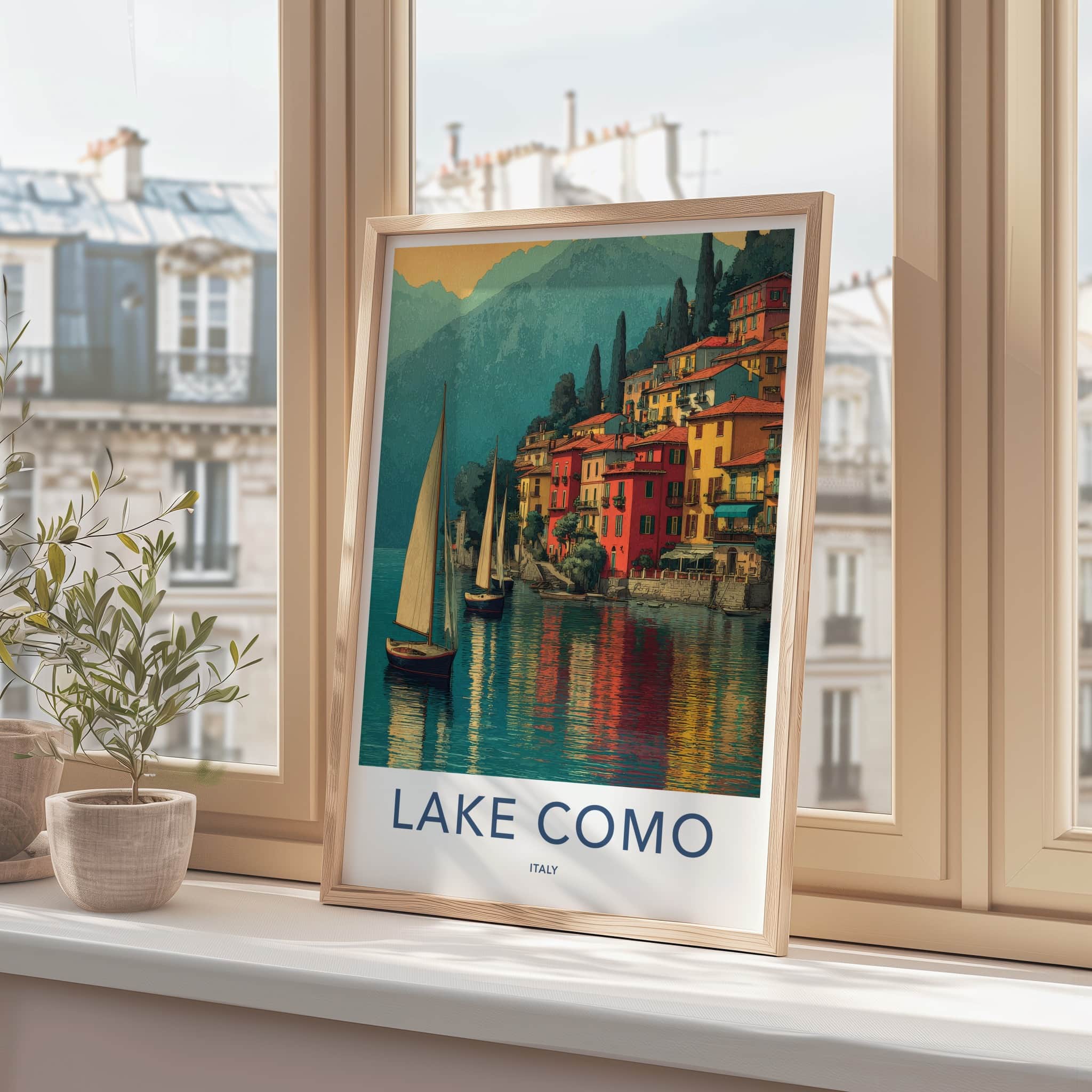 Lake Como Poster - Italy Framed Print