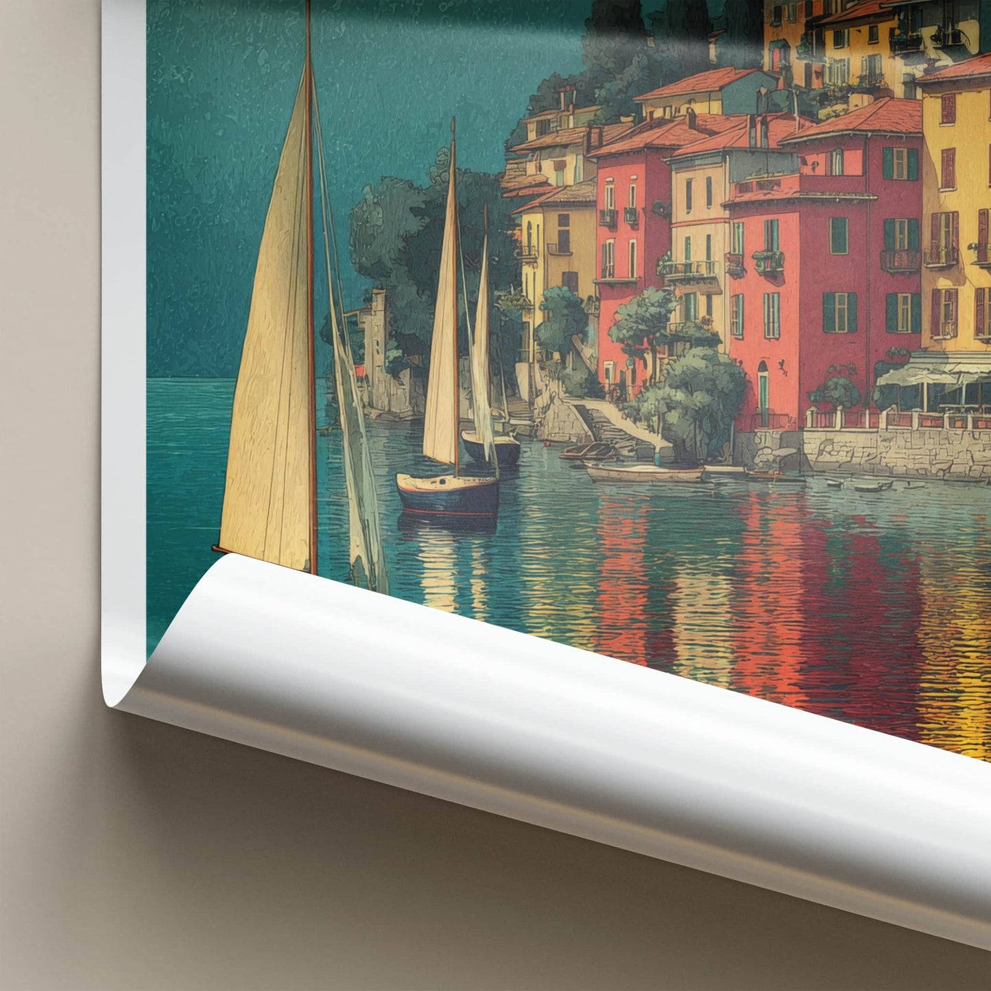 Lake Como Poster - Italy Framed Print