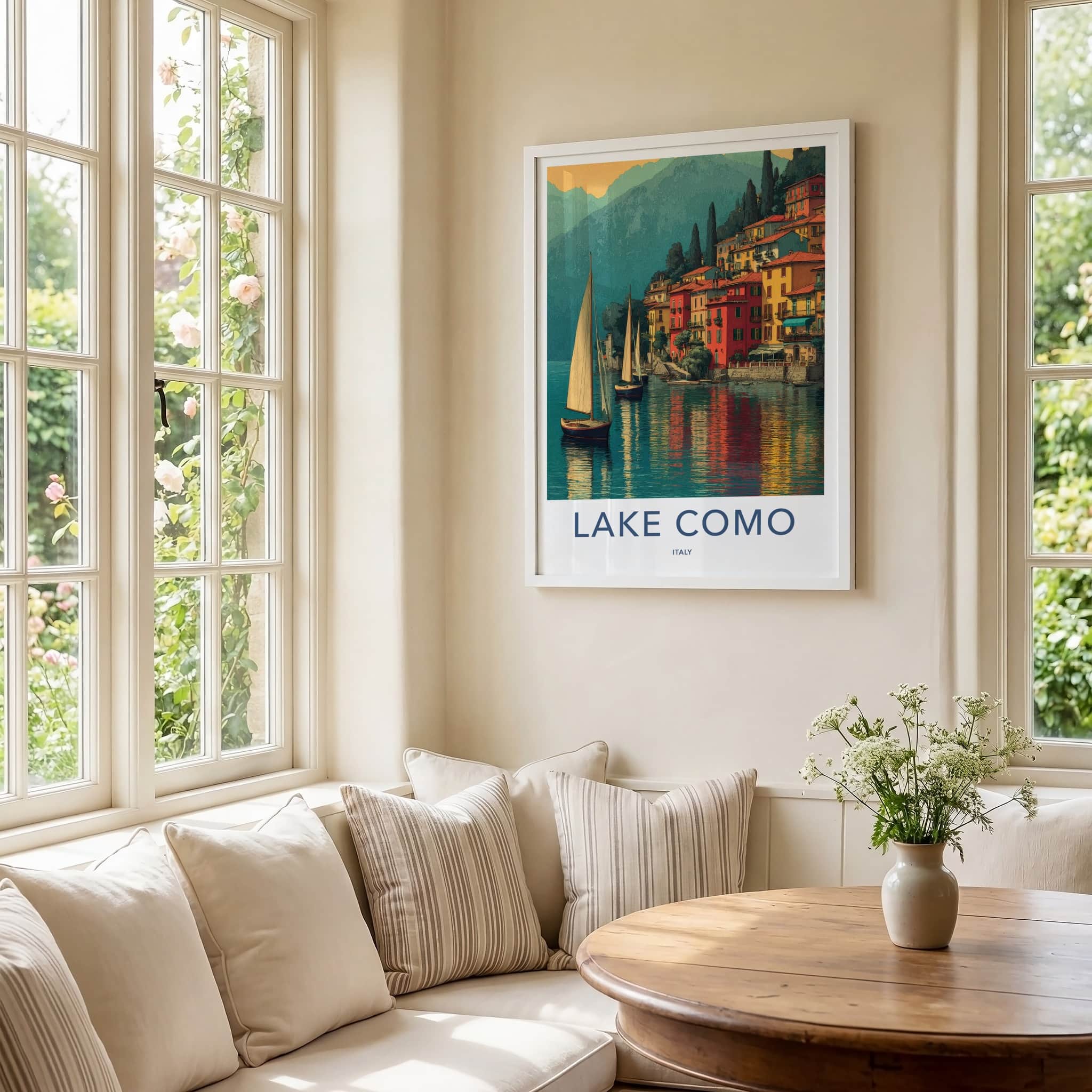 Lake Como Poster - Italy Framed Print
