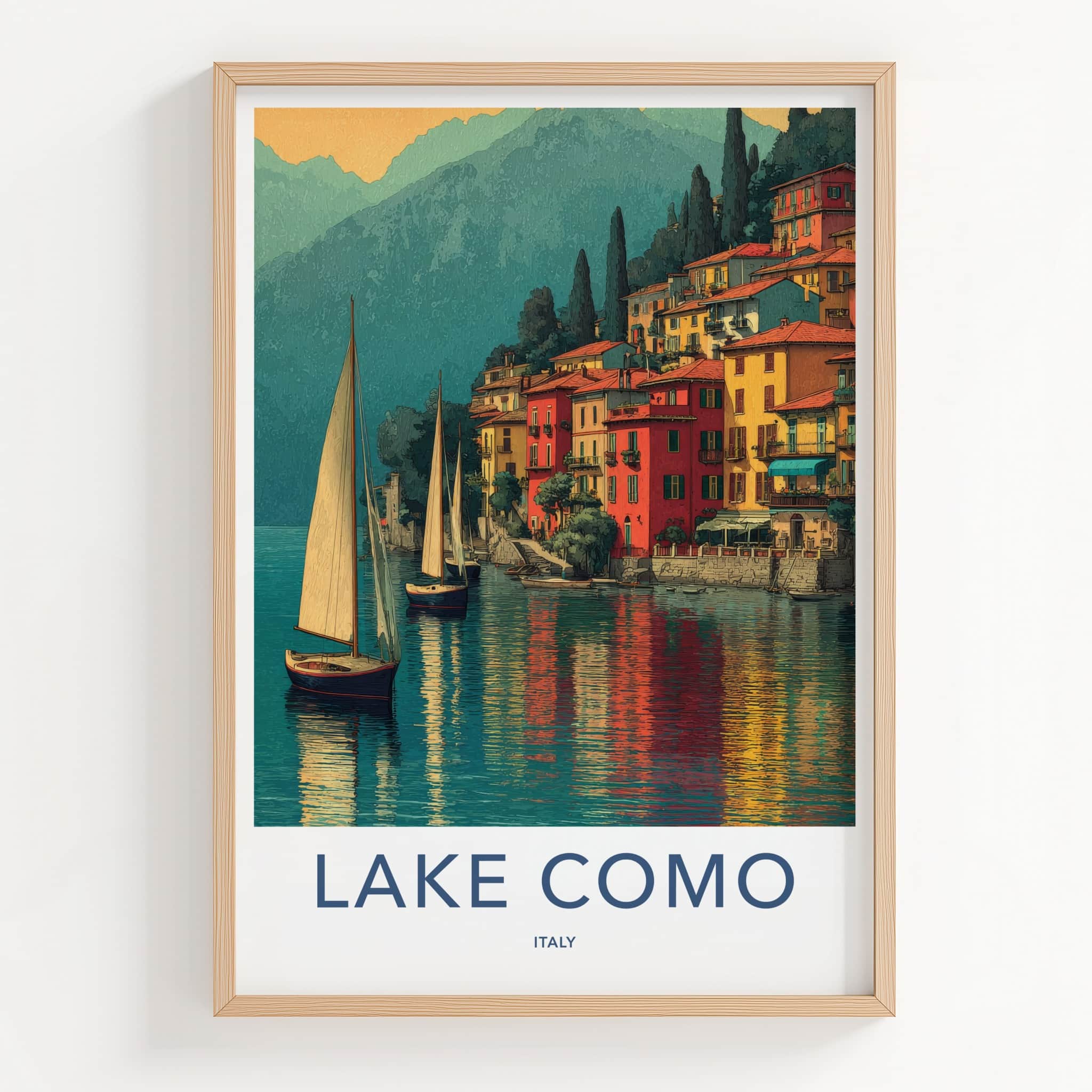 Lake Como Poster - Italy Framed Print