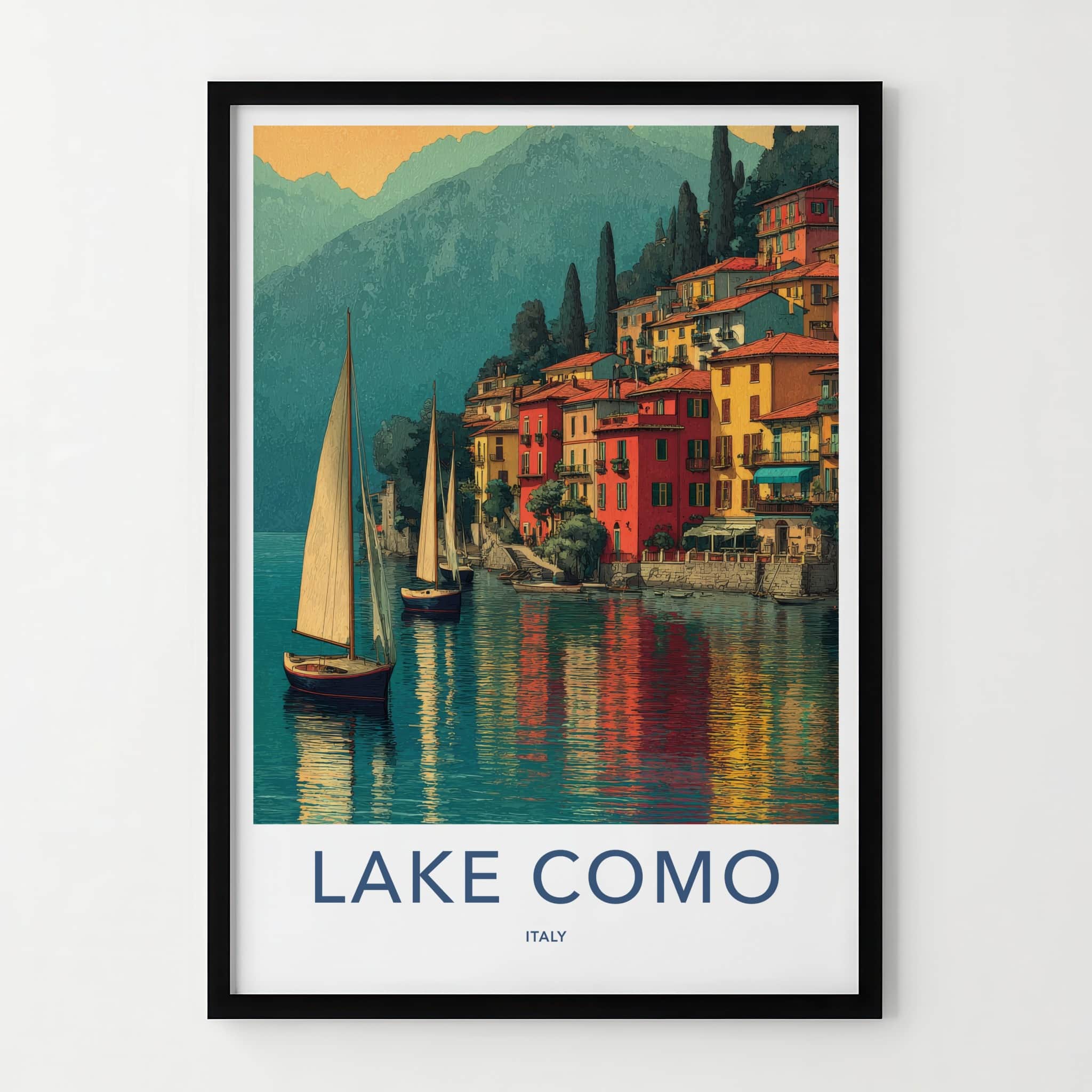 Lake Como Poster - Italy Framed Print