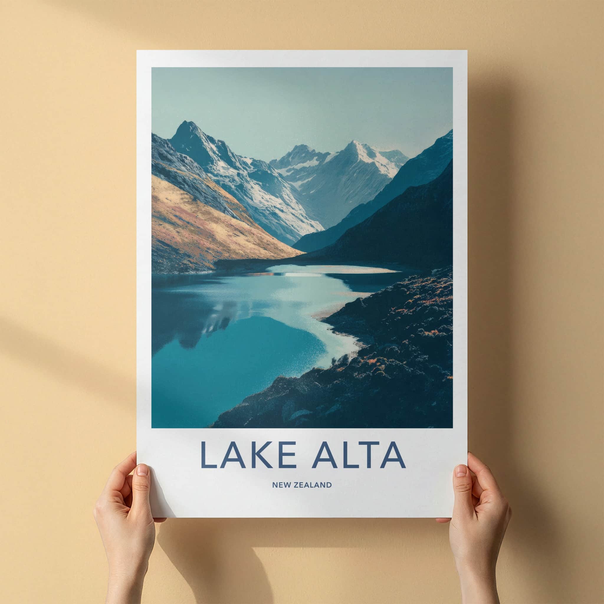 Lake Alta Poster - New Zealand Fine Art