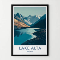 Lake Alta Poster - New Zealand Fine Art