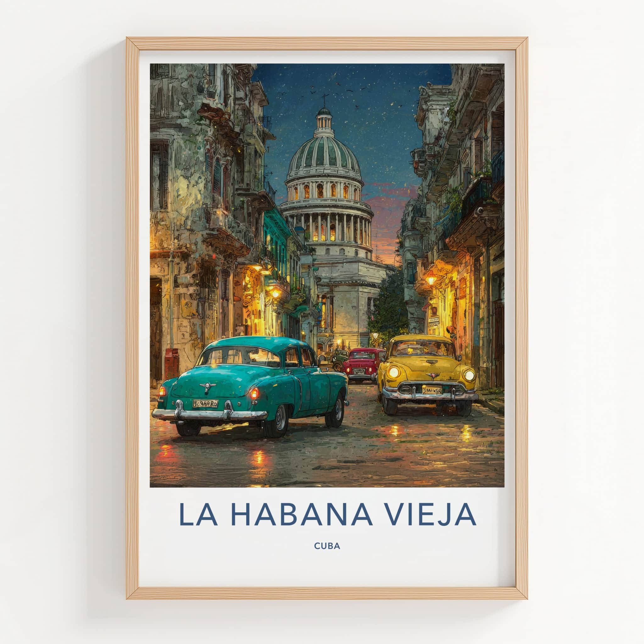 Havana Poster - Cuba Framed Art