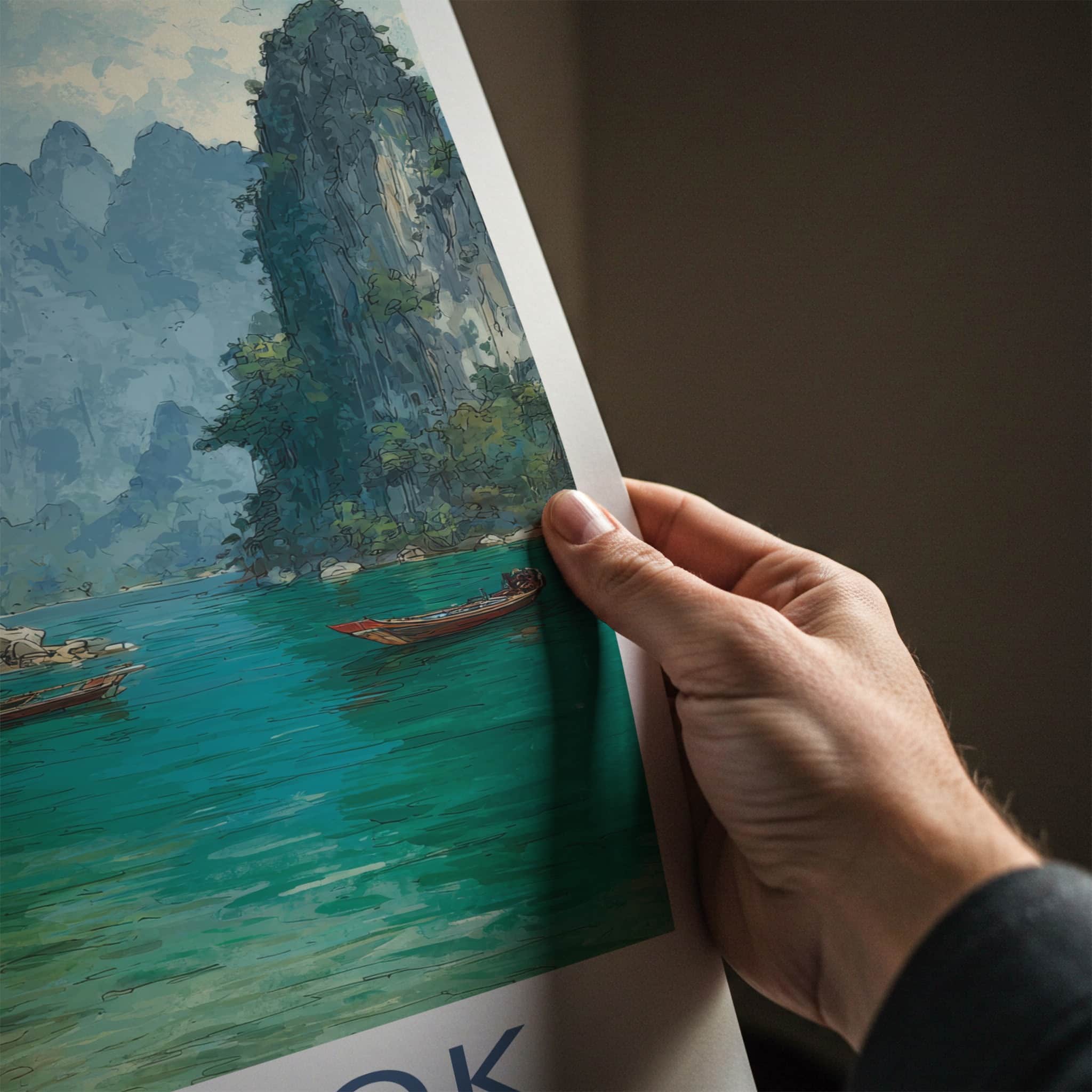 Khao Sok Poster - Thailand Travel Art