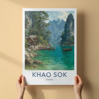 Khao Sok Poster - Thailand Travel Art