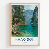 Khao Sok Poster - Thailand Travel Art