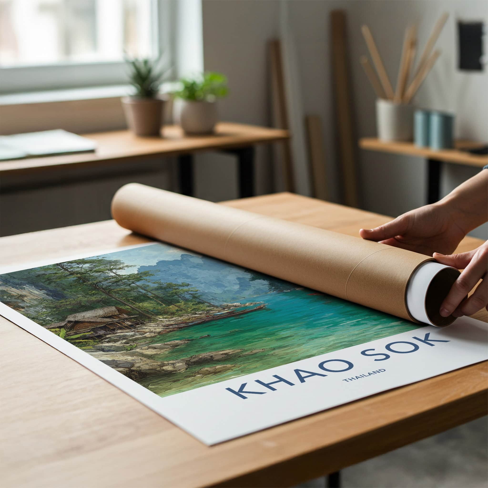 Khao Sok Poster - Thailand Travel Art