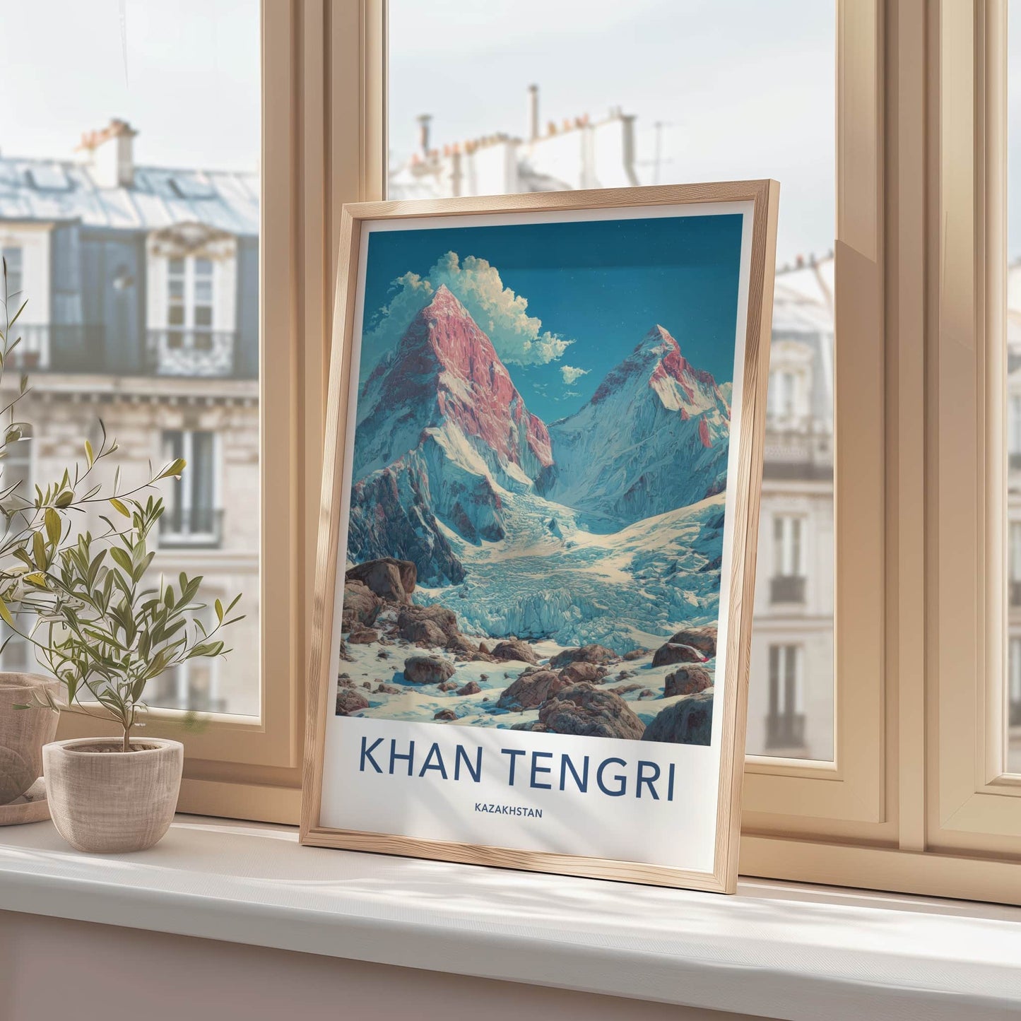 Khan Tengri Poster - Kazakhstan Art Print