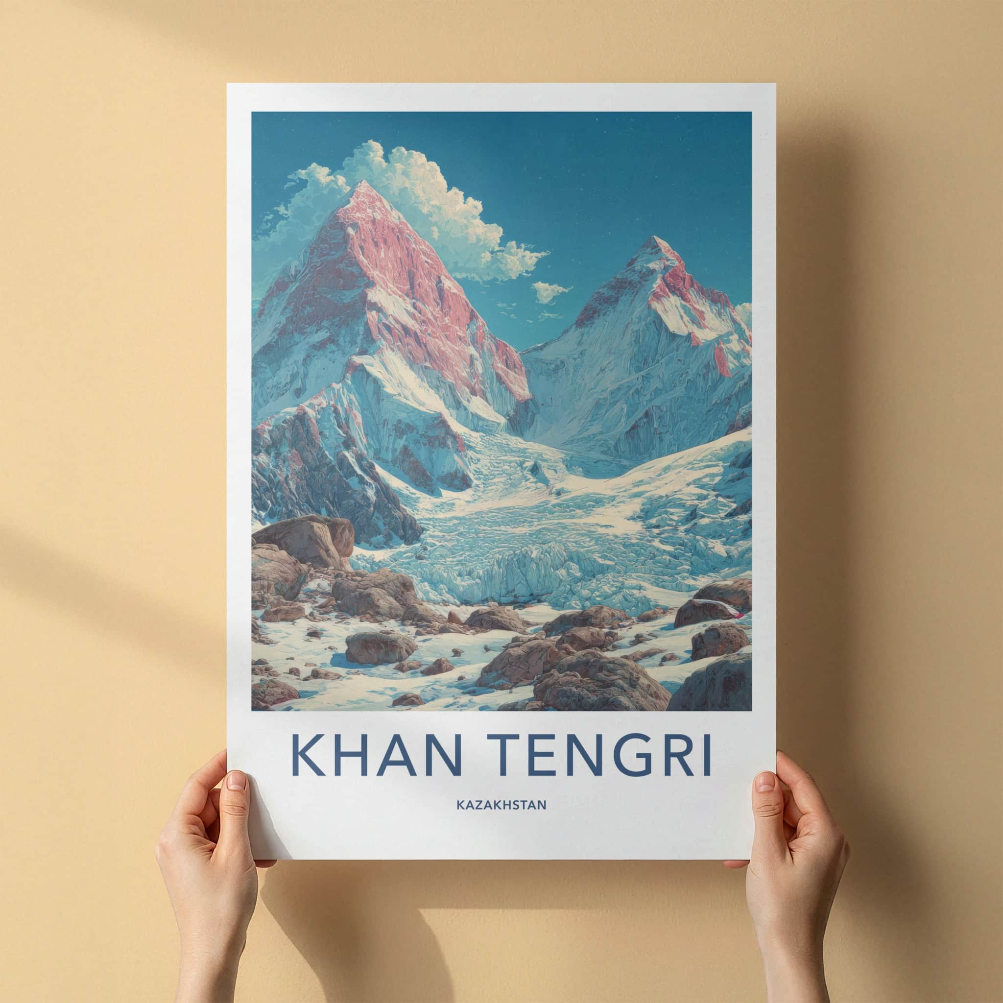 Khan Tengri Poster - Kazakhstan Art Print