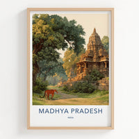 Madhya Pradesh Poster - India Framed Art