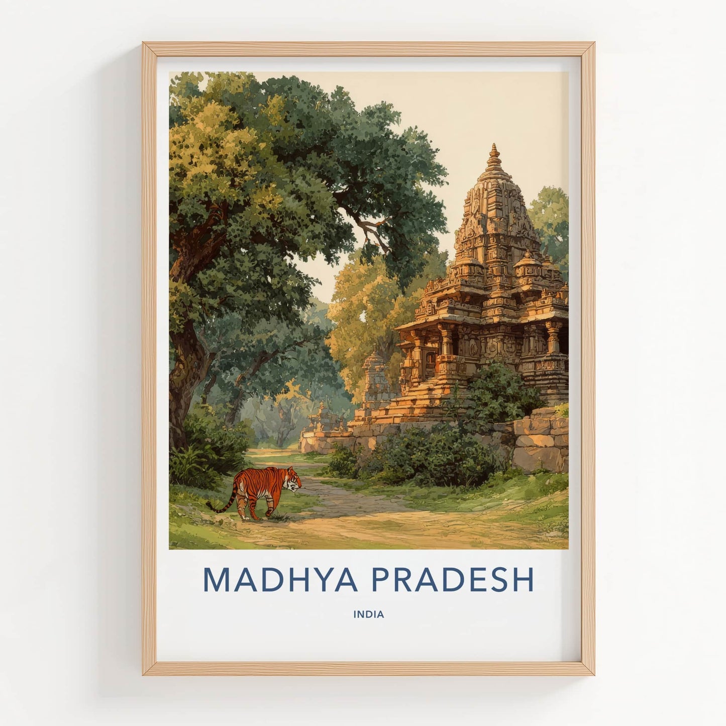 Madhya Pradesh Poster - India Framed Art