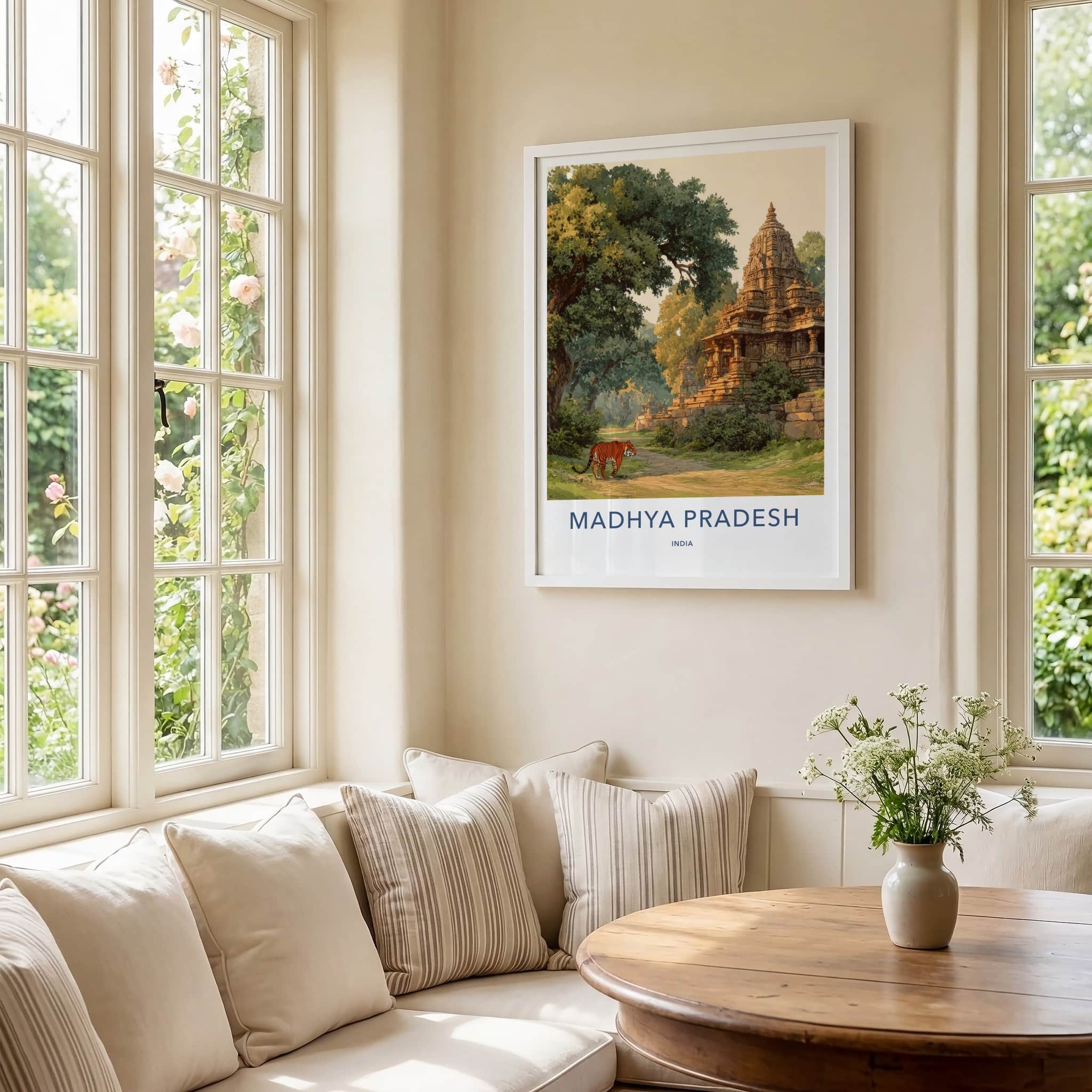 Madhya Pradesh Poster - India Framed Art