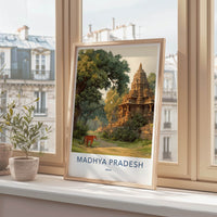 Madhya Pradesh Poster - India Framed Art