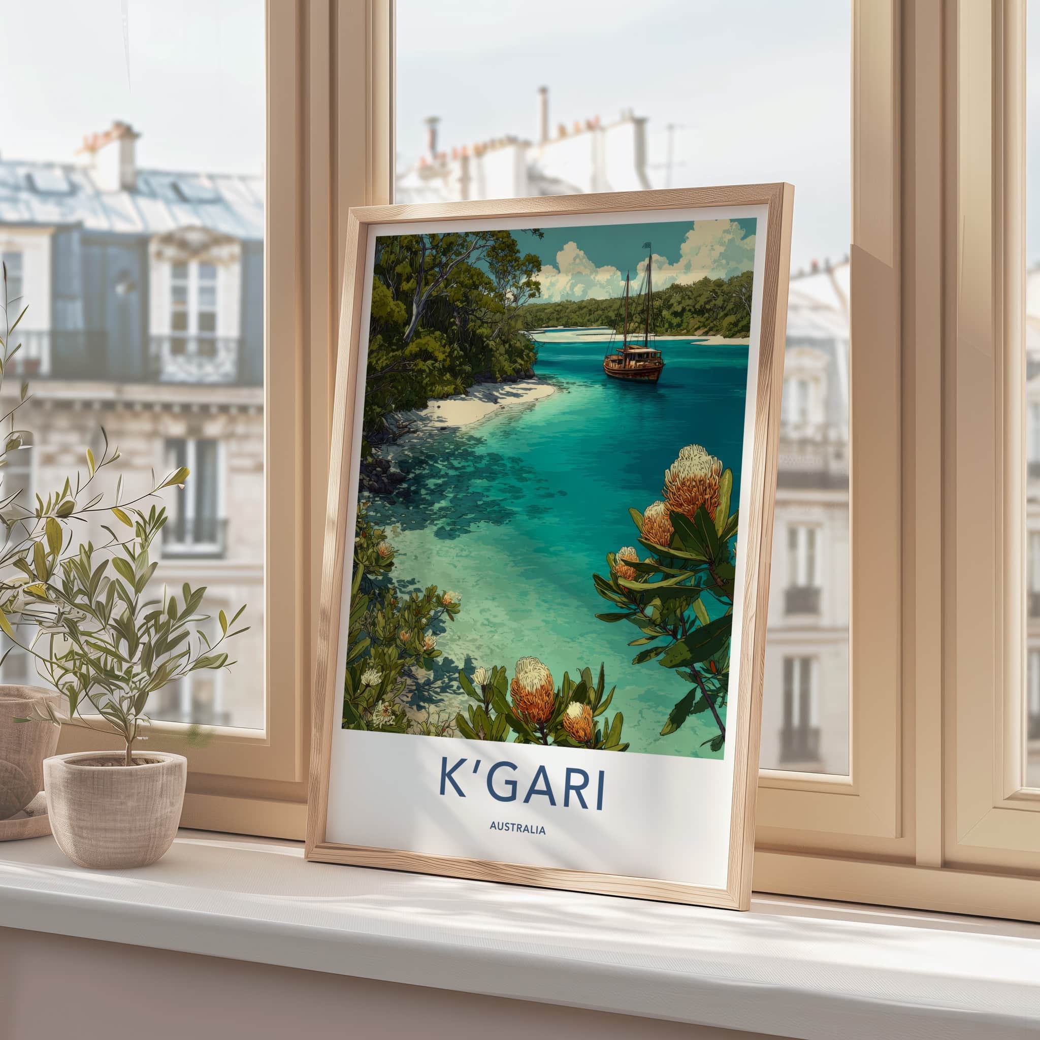 Kgari Poster - Australia Framed Print