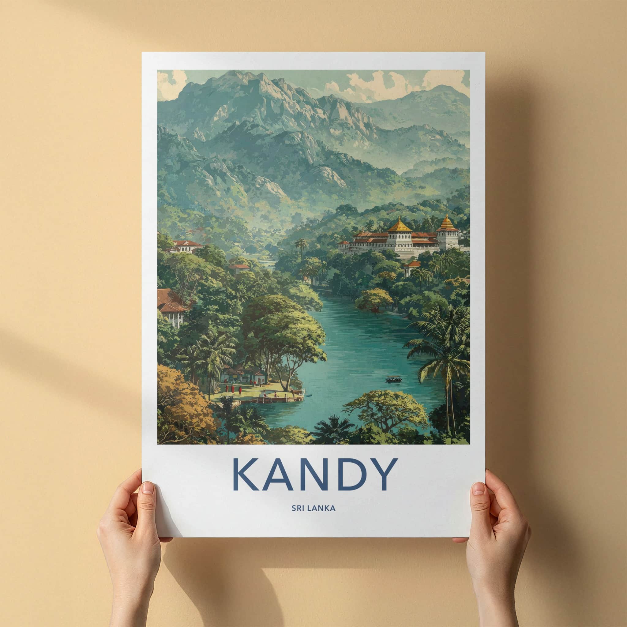 Kandy Poster - Sri Lanka Travel Print
