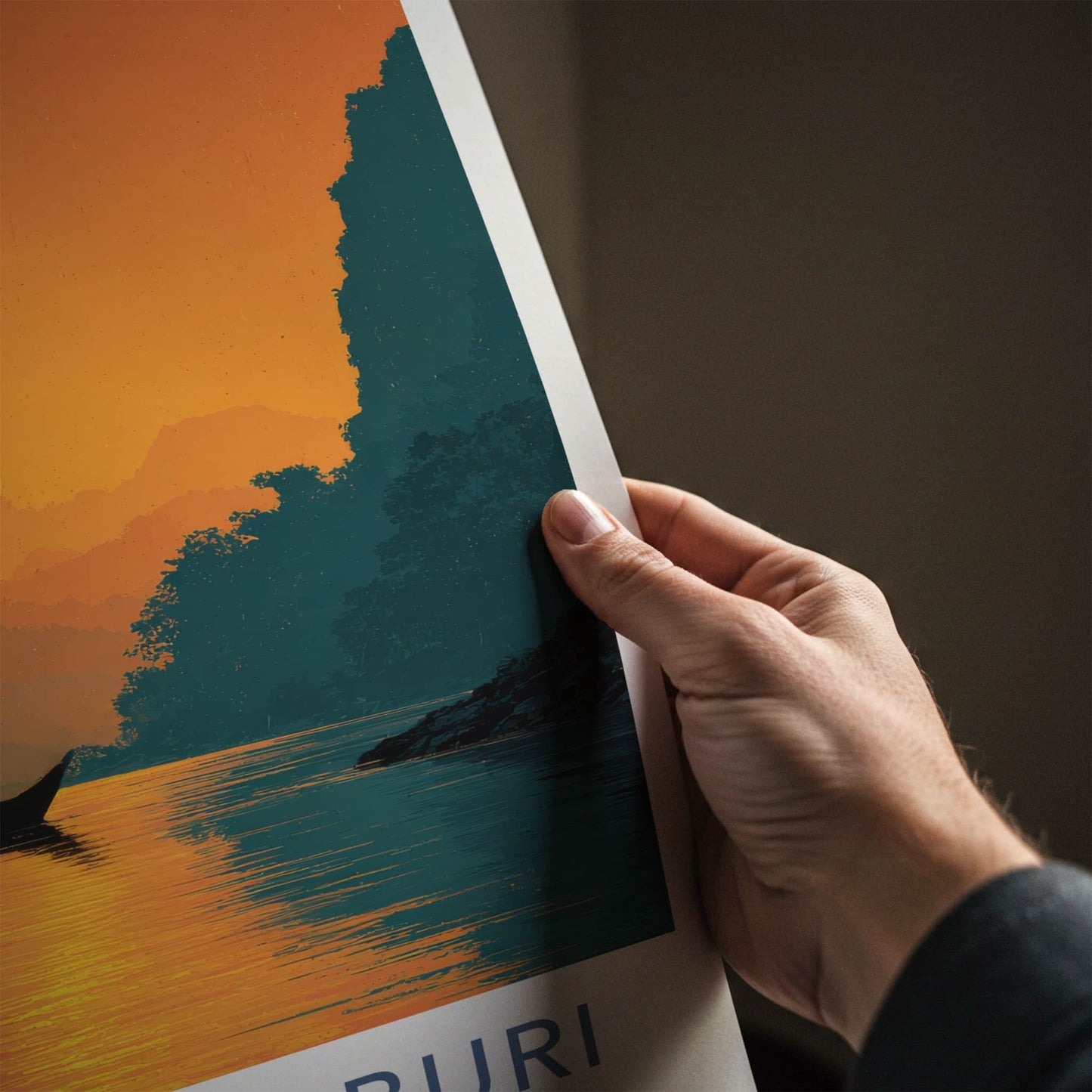 Kanchanaburi Poster - Thailand Travel Art