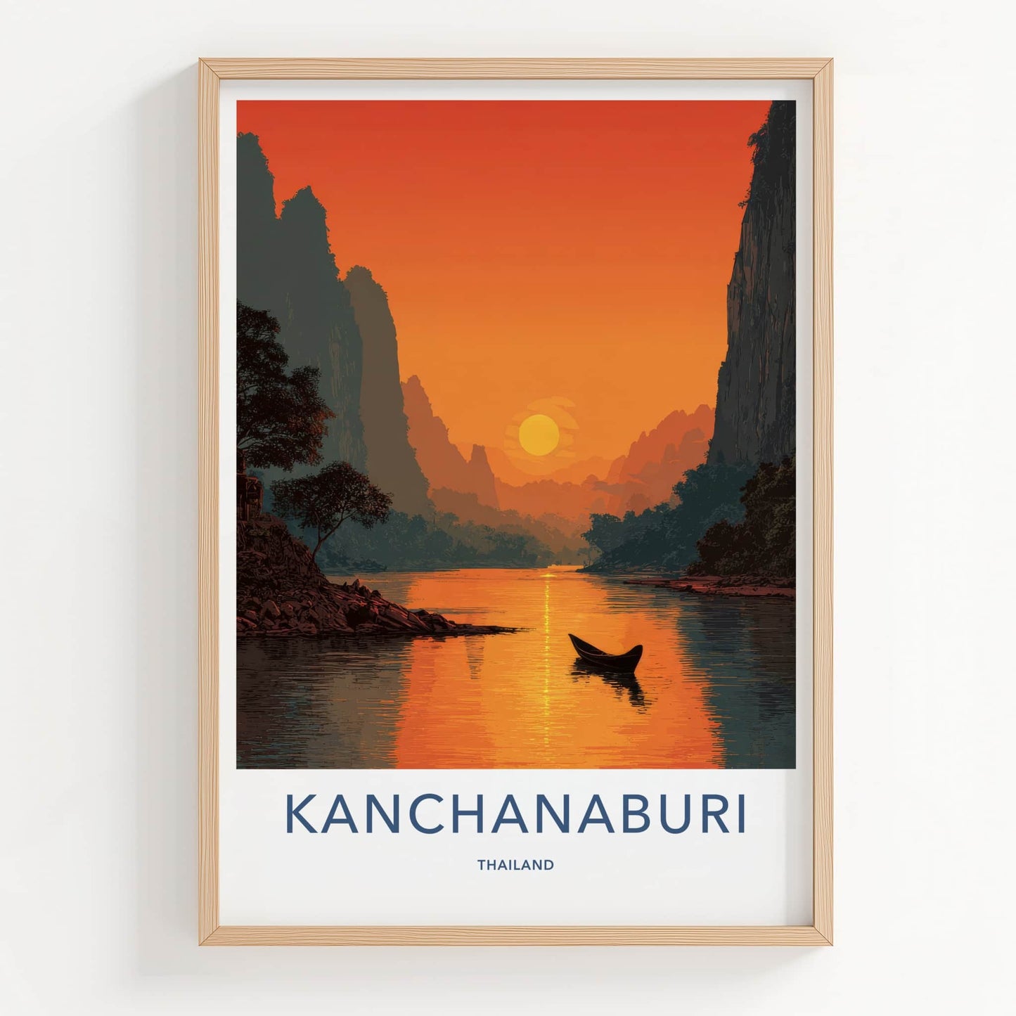 Kanchanaburi Poster - Thailand Art Print