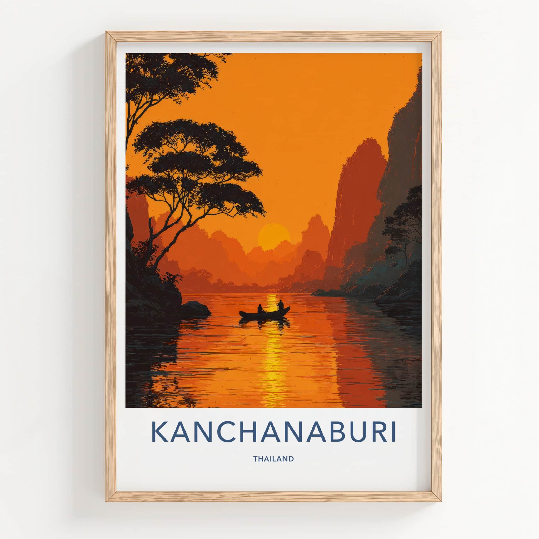 Kanchanaburi Poster - Thailand Wall Art