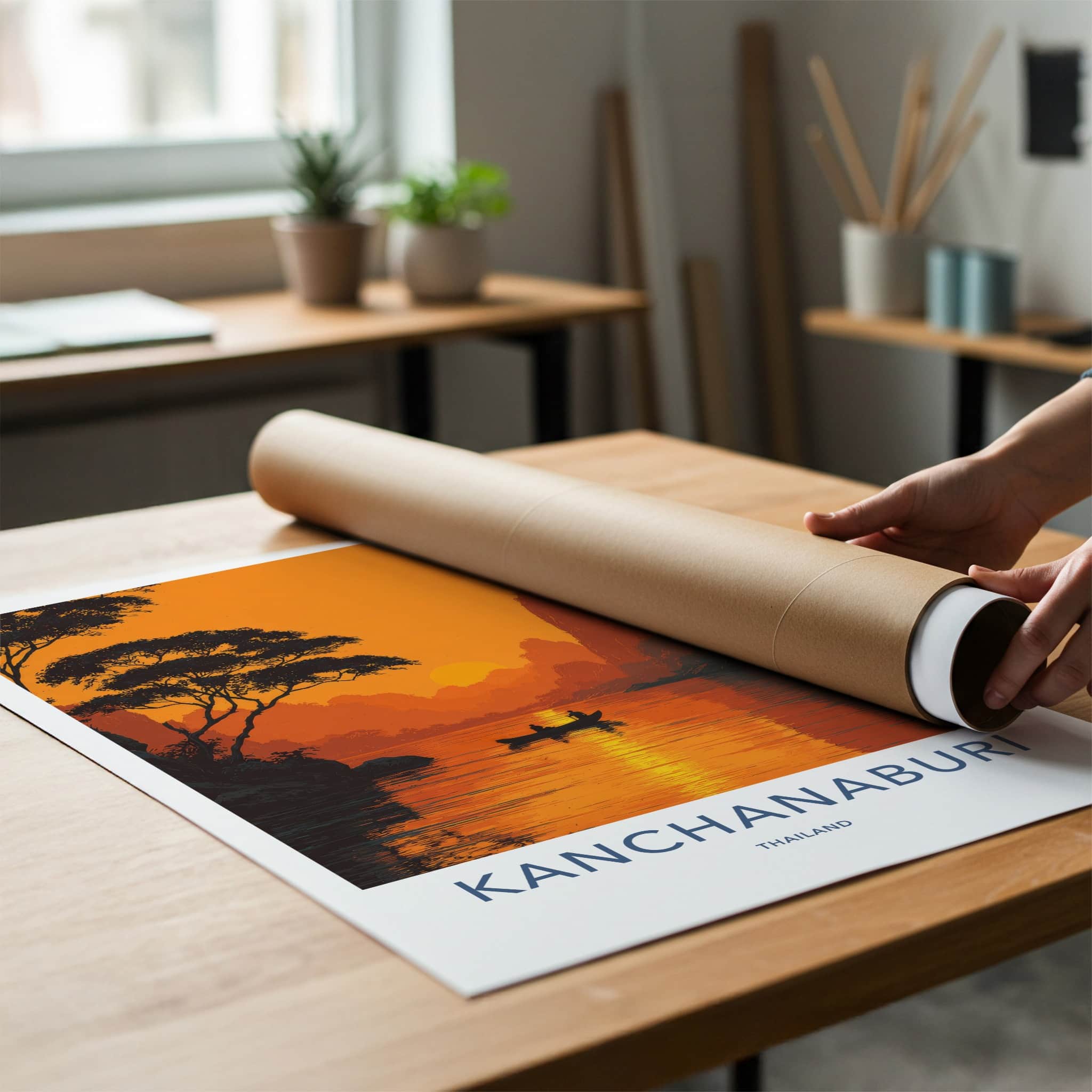 Kanchanaburi Poster - Thailand Wall Art