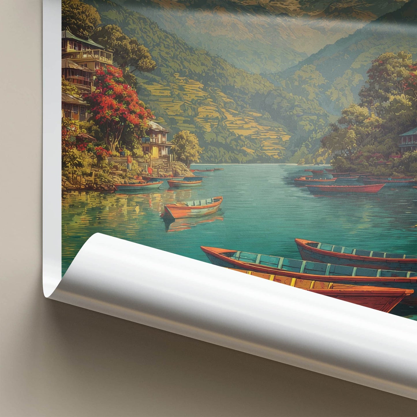 Machapuchare Poster - Nepal Travel Print