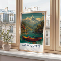 Machapuchare Poster - Nepal Travel Print