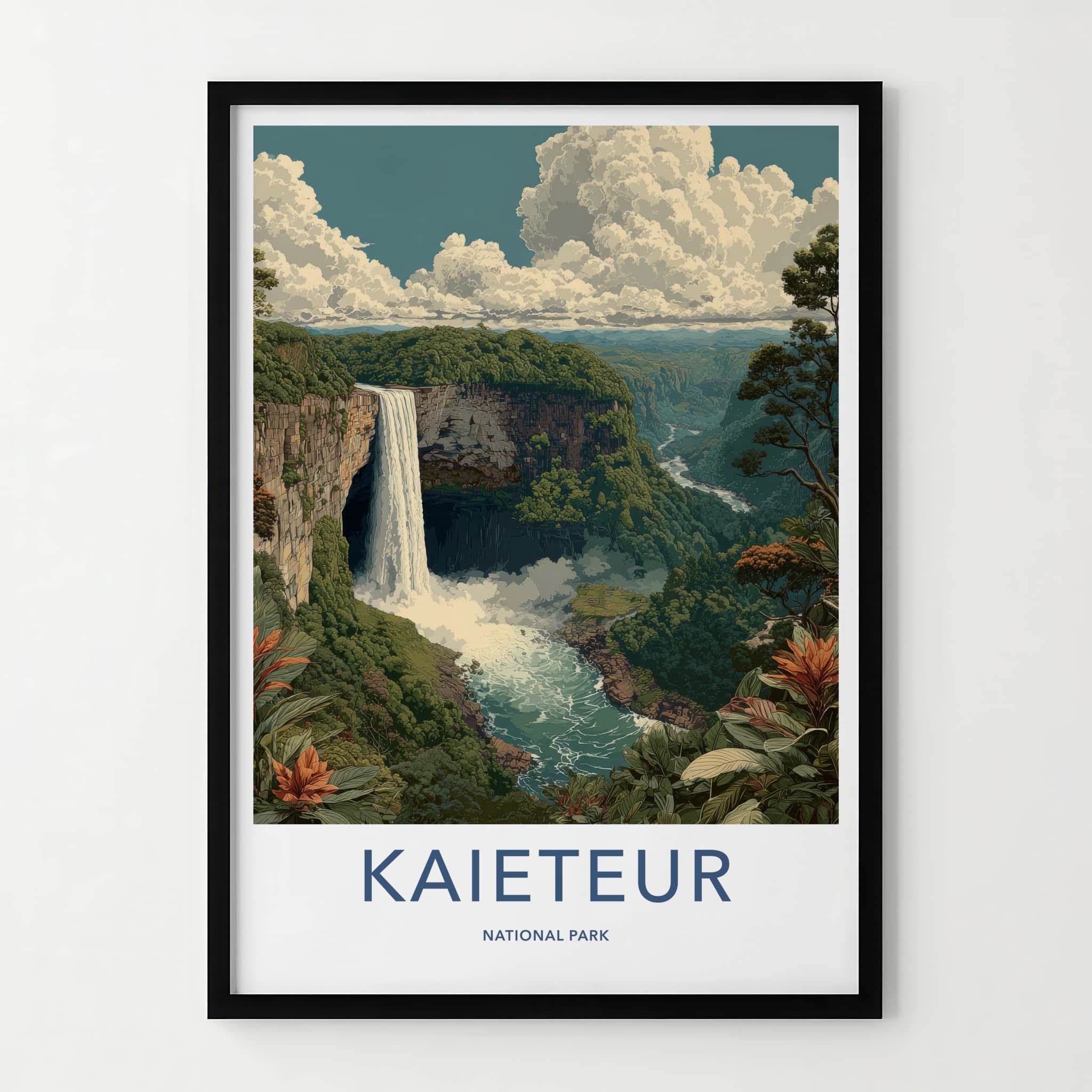 Kaieteur Poster - Guyana Framed Art