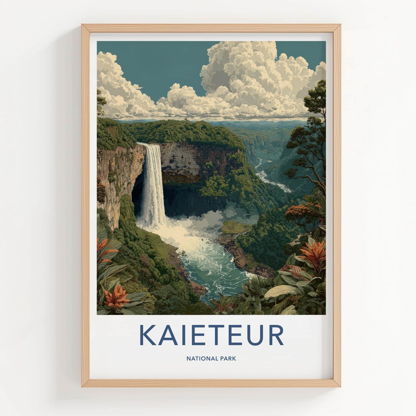 Kaieteur Poster - Guyana Framed Art