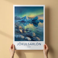 Jokulsarlon Poster - Iceland Travel Art