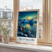 Jokulsarlon Poster - Iceland Travel Art