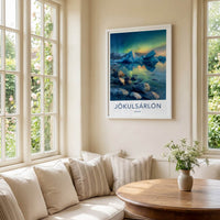 Jokulsarlon Poster - Iceland Travel Art