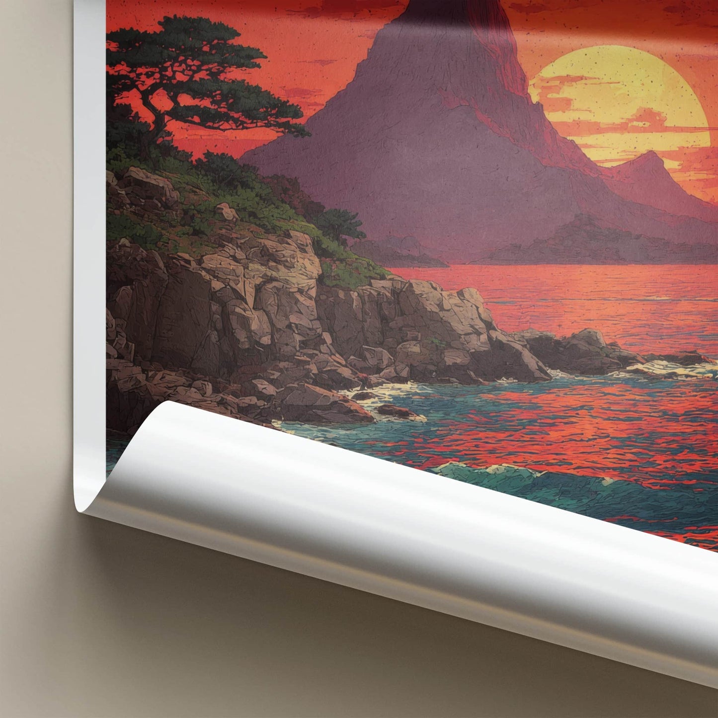 Jeju Island Poster - South Korea Framed Print