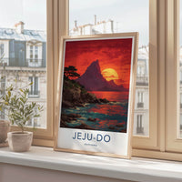 Jeju Island Poster - South Korea Framed Print