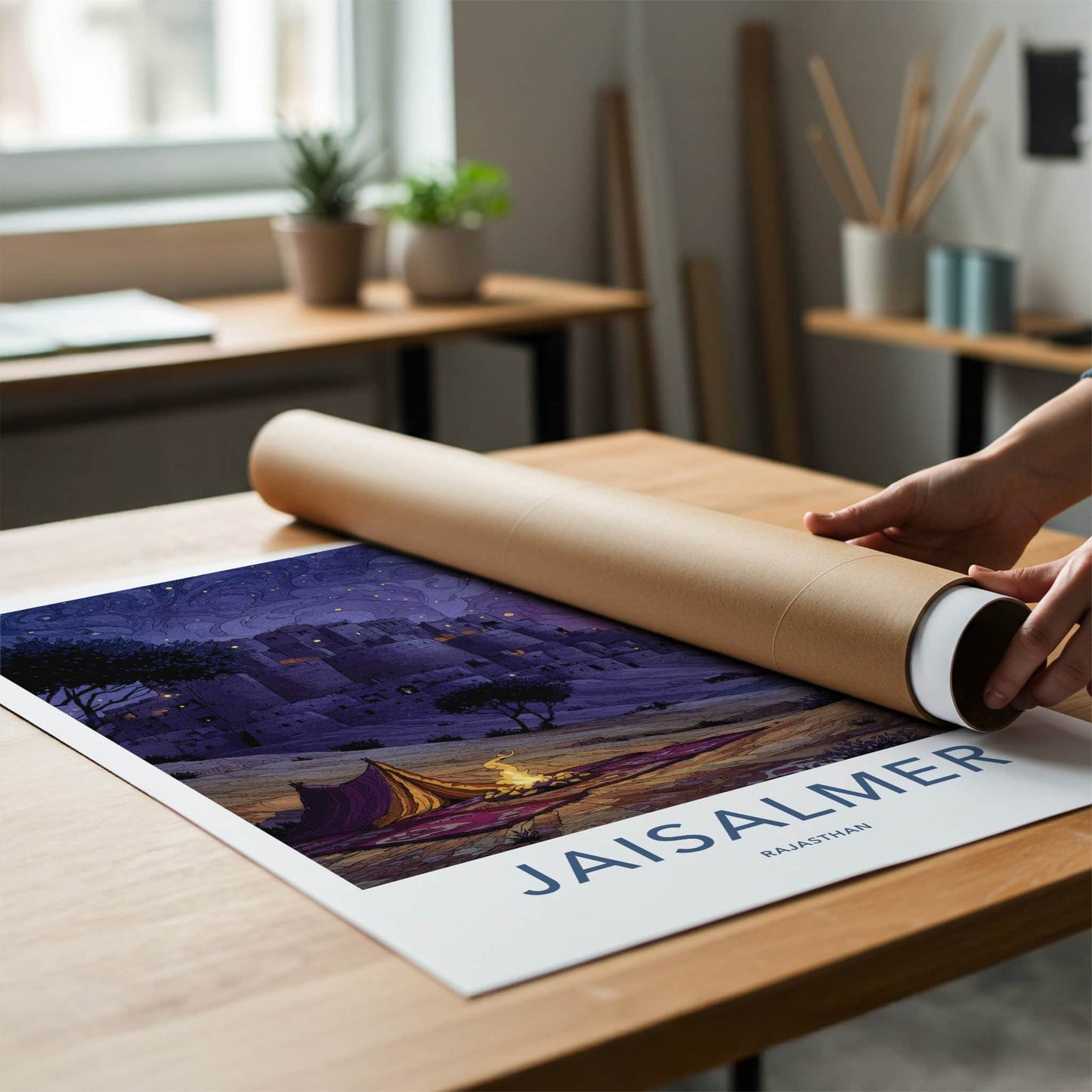 Jaisalmer Poster - India Framed Art