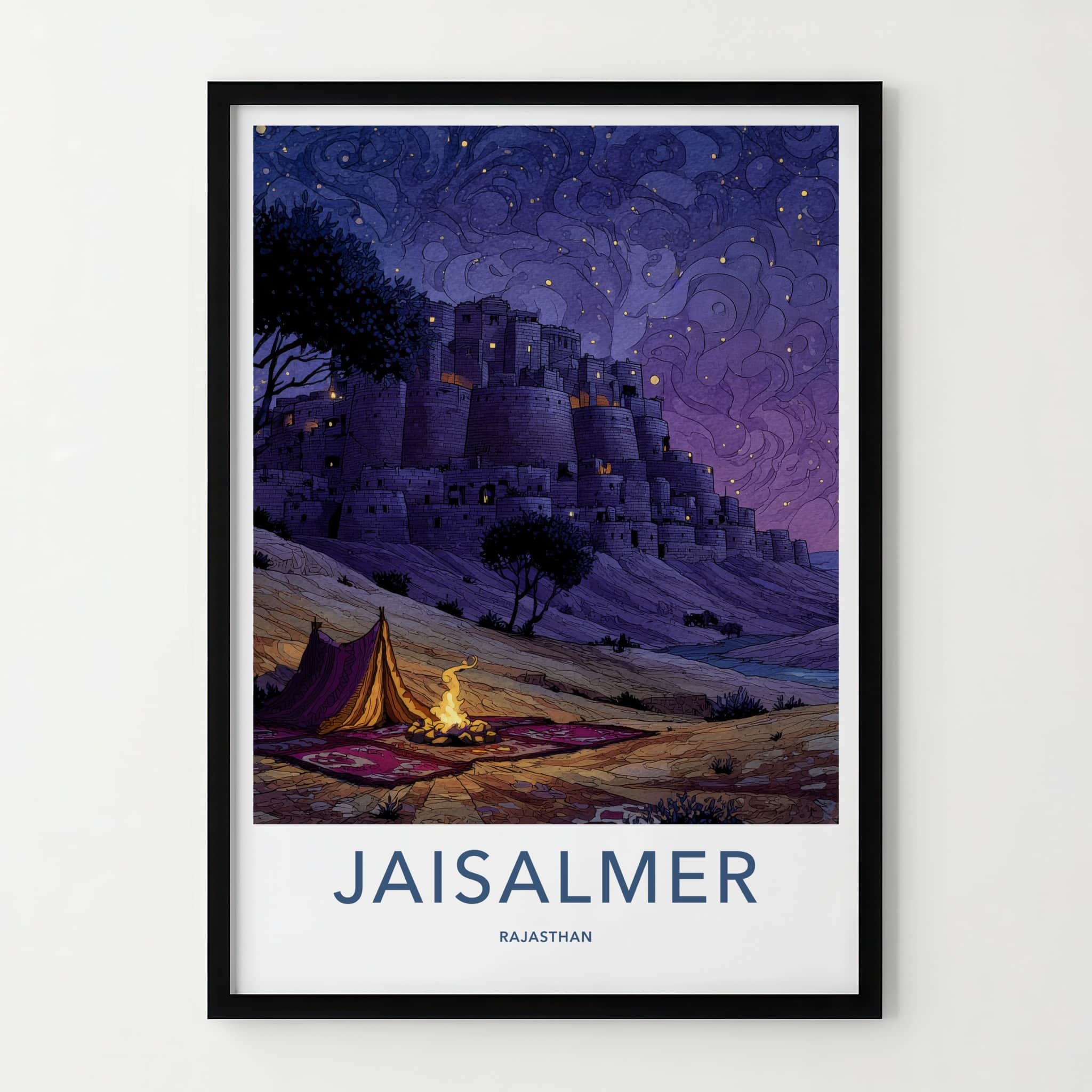 Jaisalmer Poster - India Framed Art