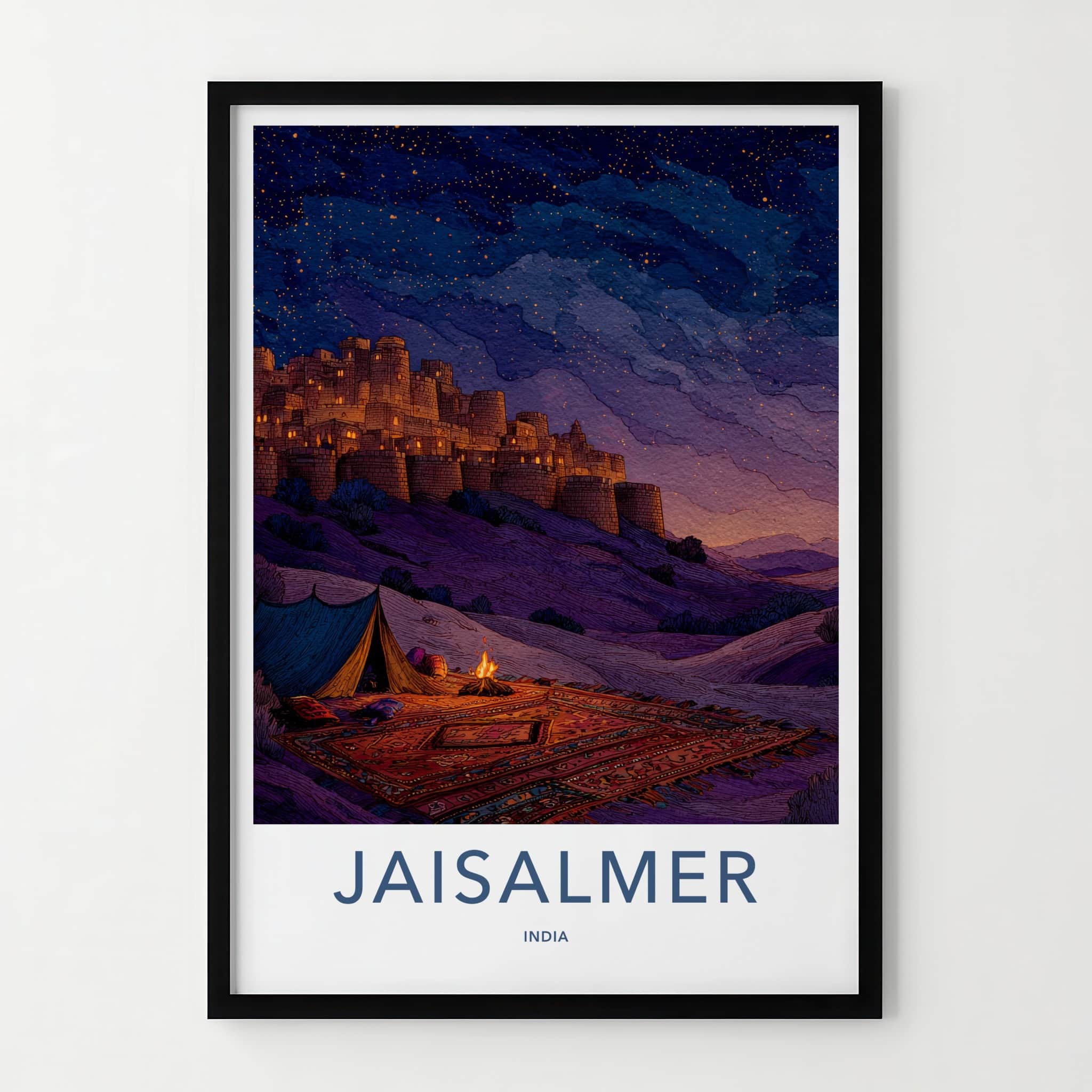 Jaisalmer Fort Poster - India Travel Print