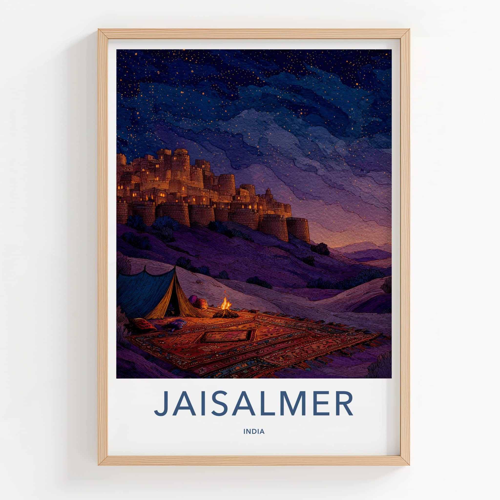 Jaisalmer Fort Poster - India Travel Print