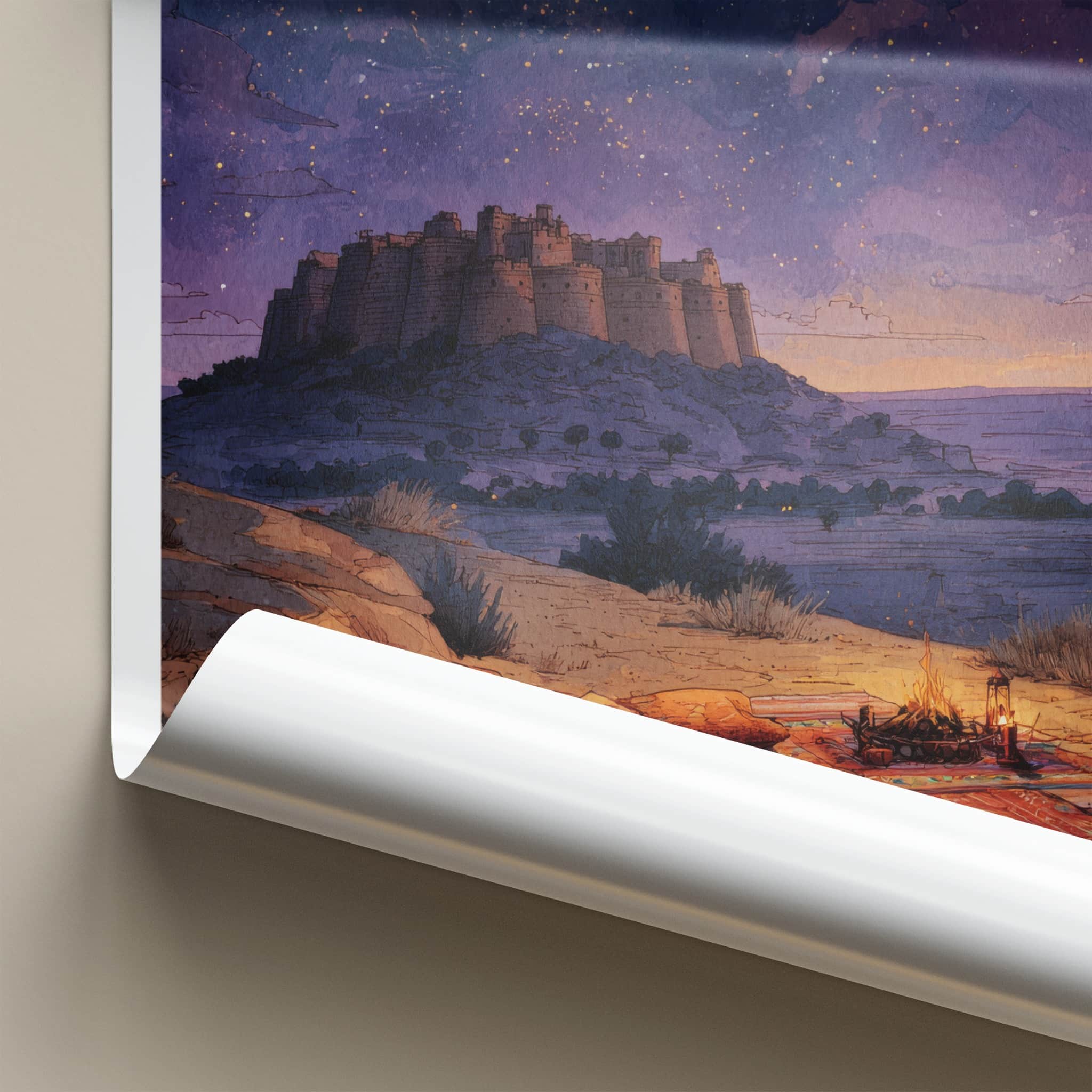 Jaisalmer Fort Poster - India Travel Art