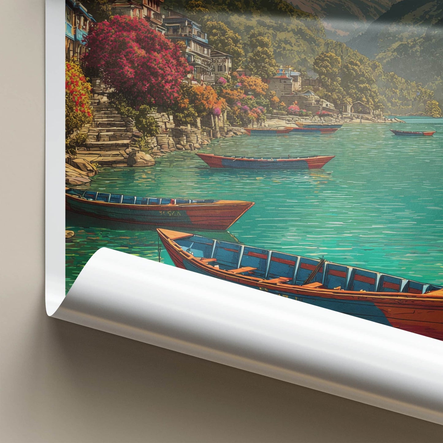 Machapuchare Poster - Nepal Travel Art
