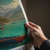 Machapuchare Poster - Nepal Travel Art