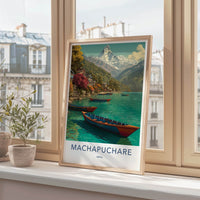 Machapuchare Poster - Nepal Travel Art