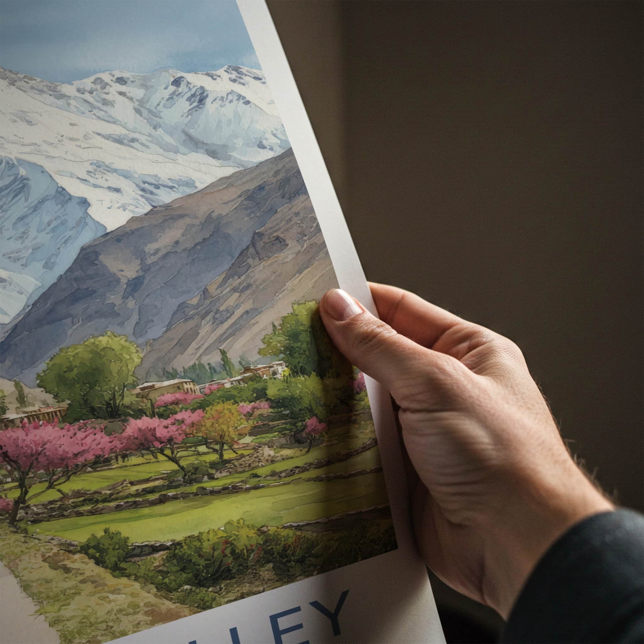 Hunza Valley Poster - Pakistan Framed Art