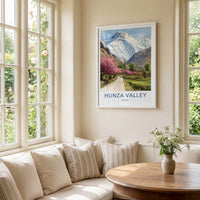 Hunza Valley Poster - Pakistan Framed Art