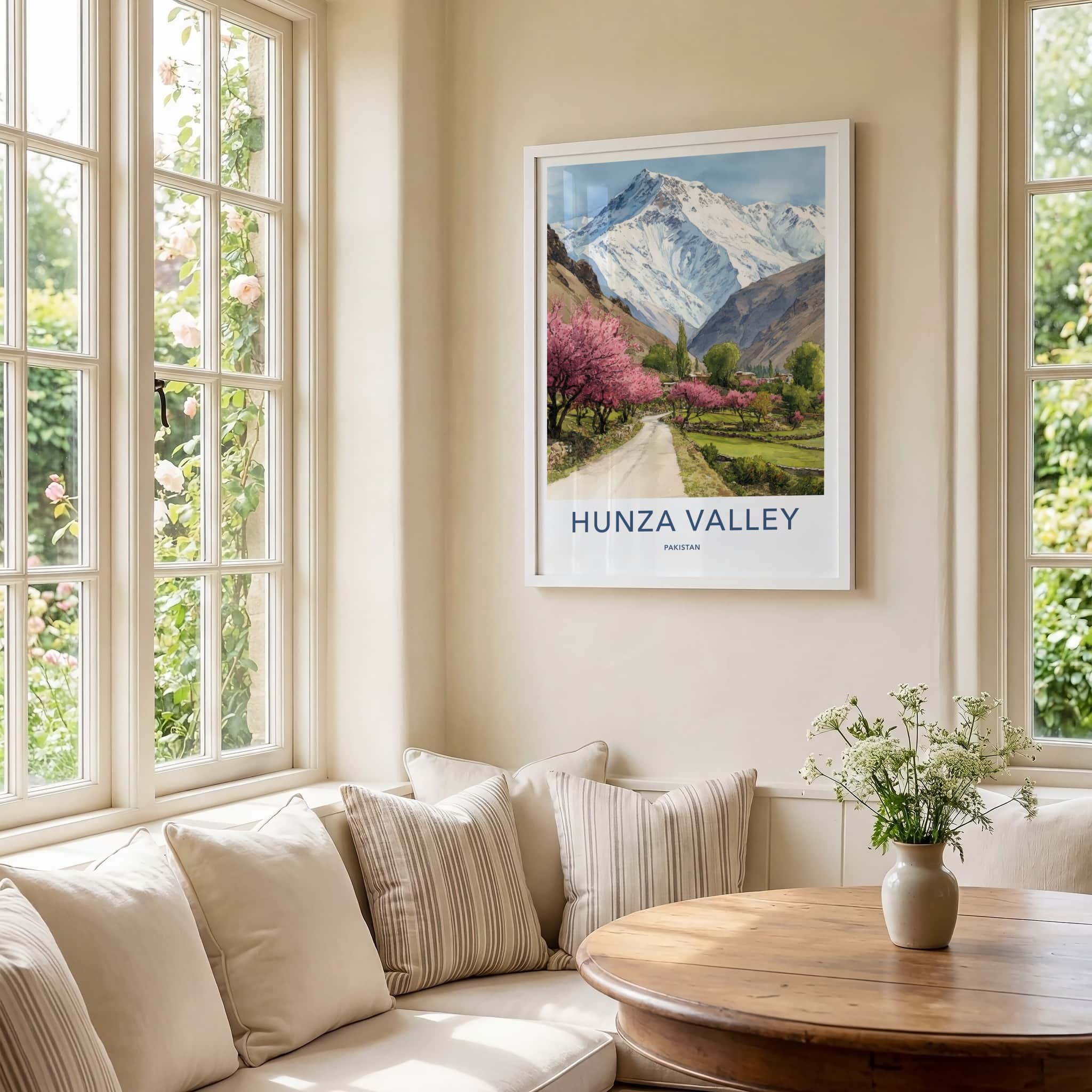 Hunza Valley Poster - Pakistan Framed Art