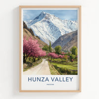 Hunza Valley Poster - Pakistan Framed Art