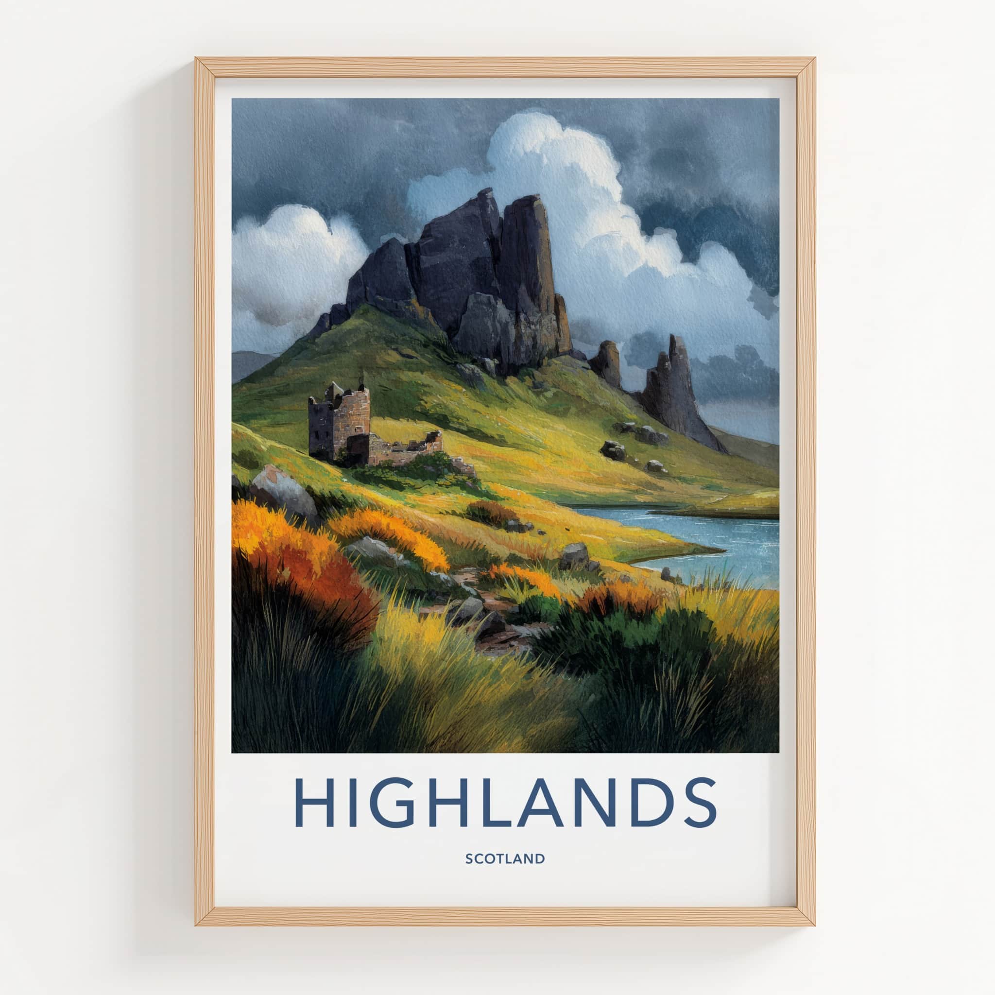 Highlands Poster - Scotland Travel Print