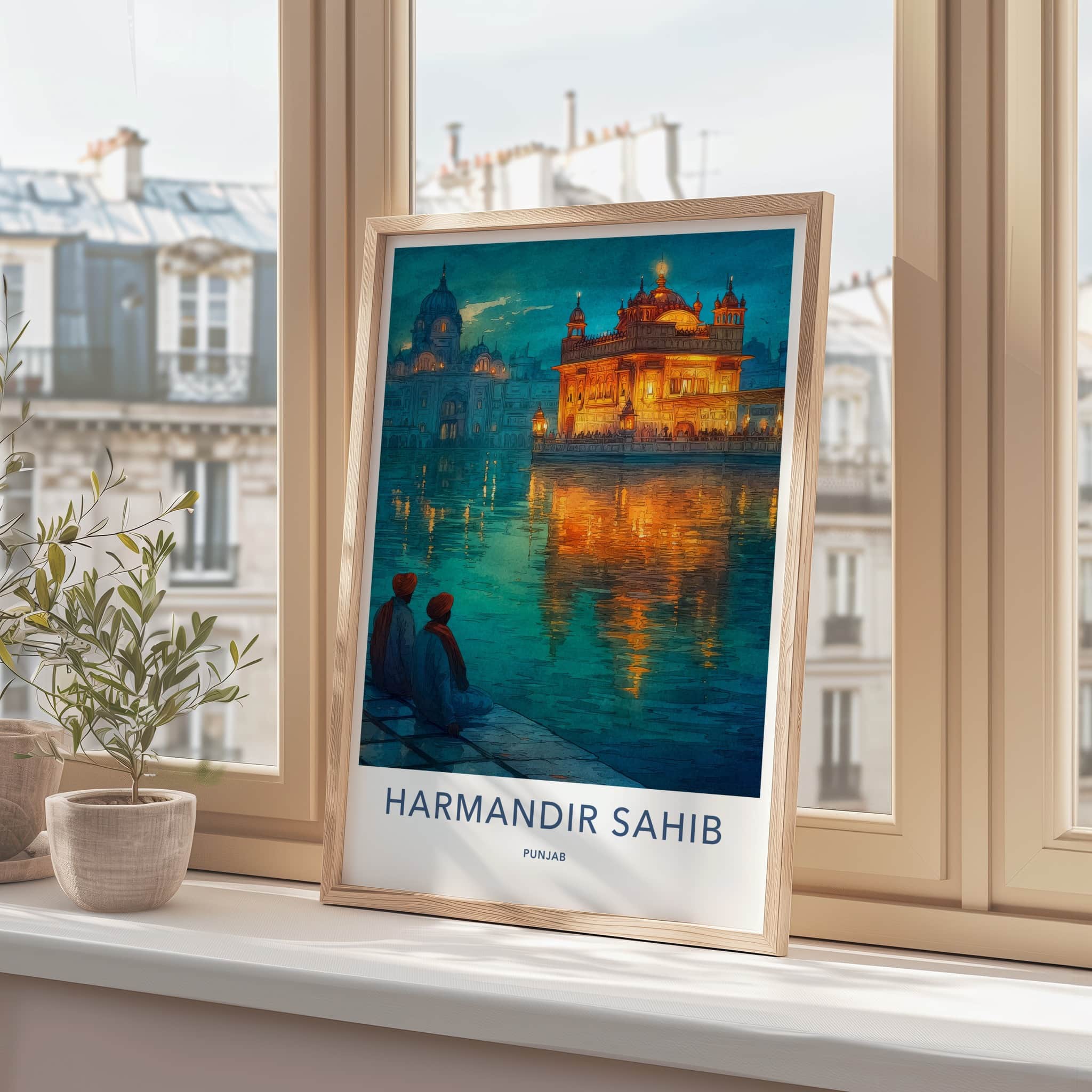 Harmandir Sahib Poster - India Travel Art
